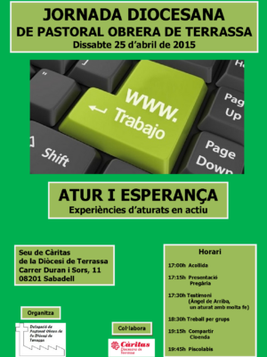 Jornada diocesana PO a Terrassa: cartell