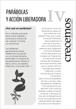 Crecemos n. 4: Parábolas y acción liberadora