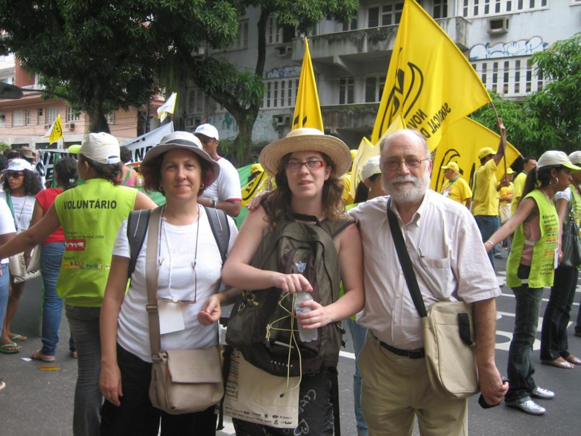 Fòrum Social Mundial de Belem, amb Tica Font a l'esquerra de tot