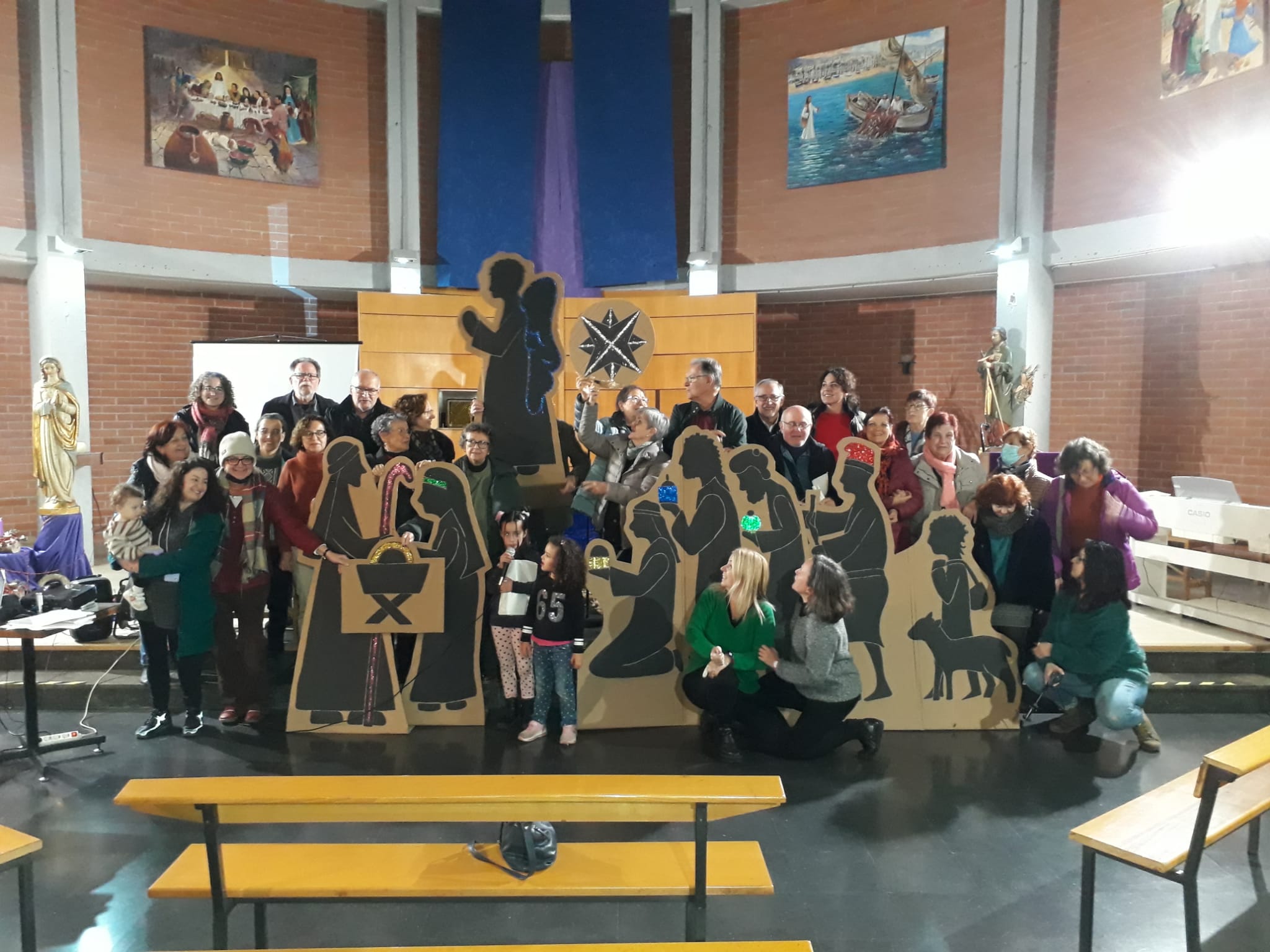 Participants a la trobada de Nadal de la zona Besòs.