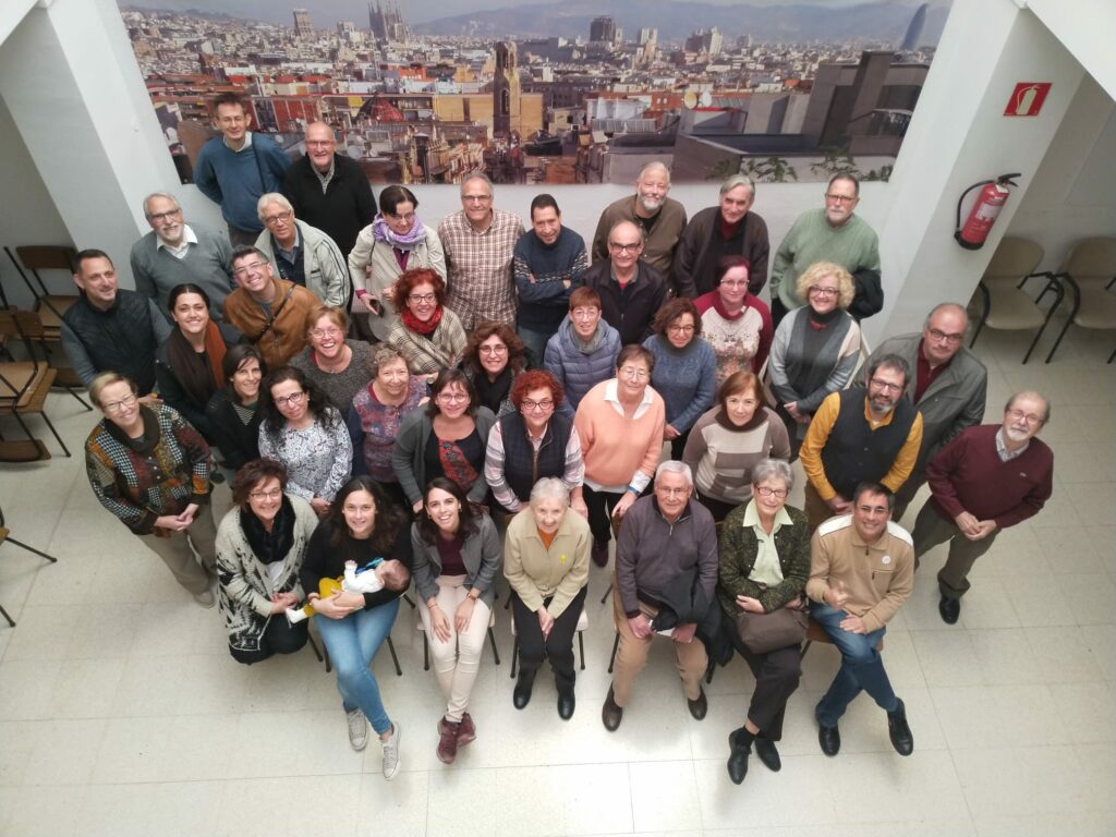 Josep Sánchez Bosch (el tercer començant per la dreta a la primera fila) a la Jornada de formació del 2019 "Amb la paraula mantenim viva la Història" on va donar el seu testimoni.