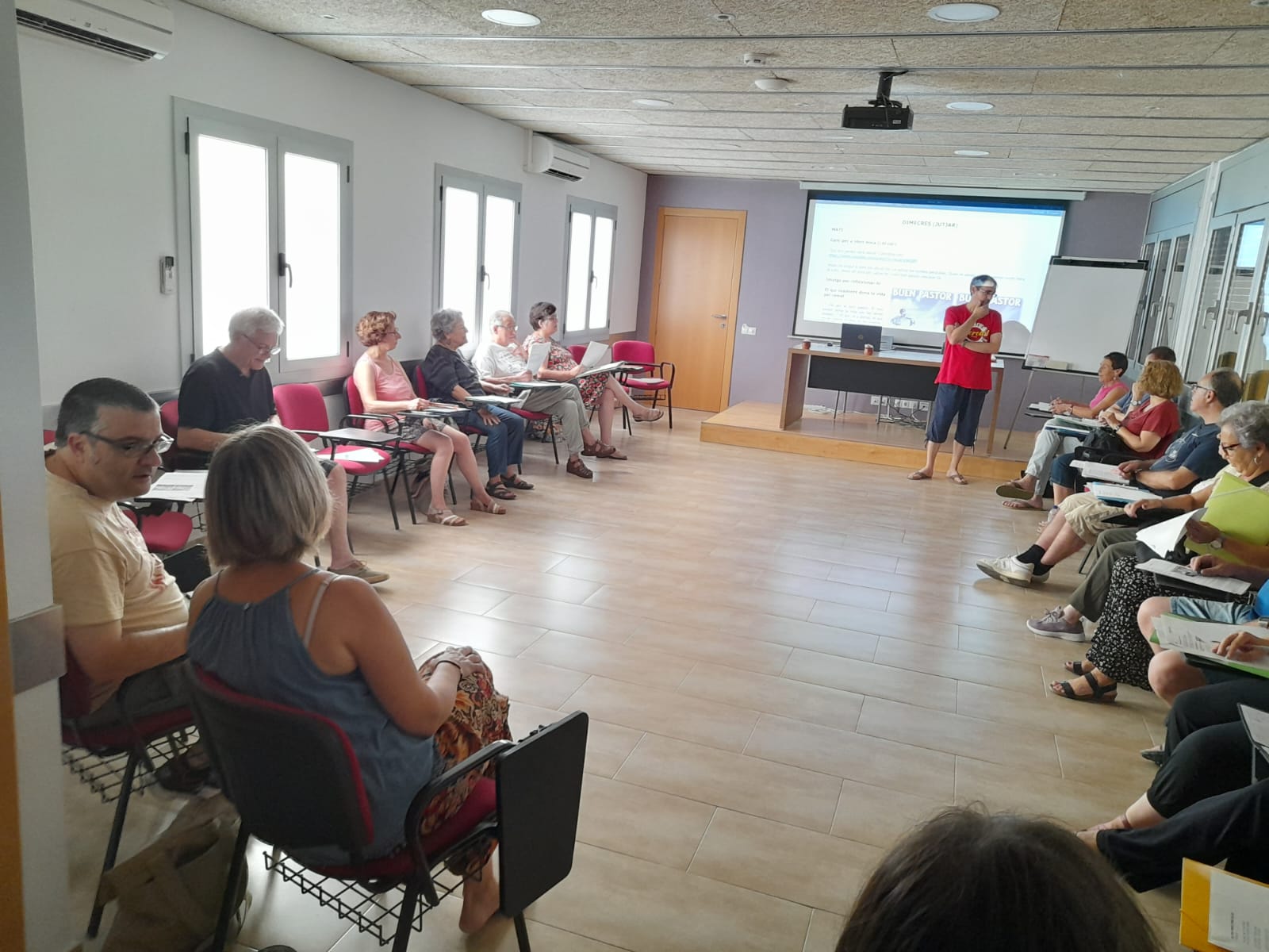 Participants als exercicis que enguany s'han fet a Barcelona, a l'Espai d'Interioritat Francesc Palau.