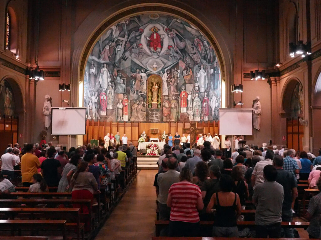 Santuari dels Salesians Rocafort on es va celebrar l'Eucaristia. Foto: Jordi Esplugas.