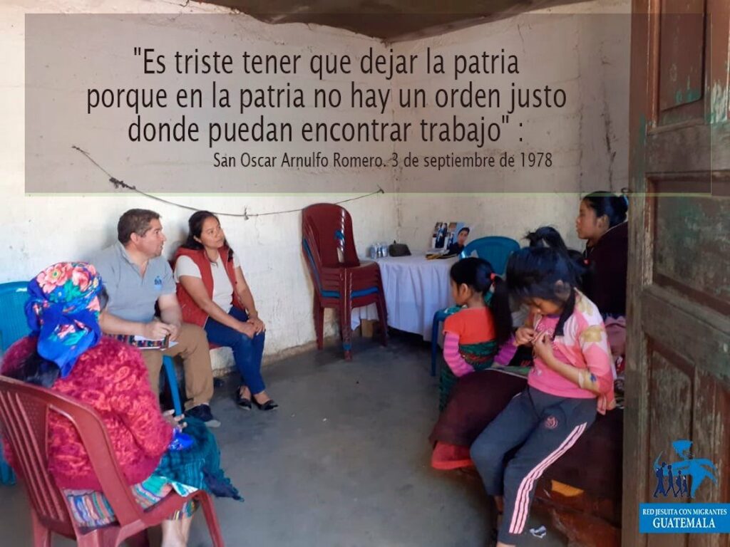 Foto: Red Jesuita con migrantes de Guatemala.