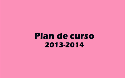 Plan de curso 2013-2014