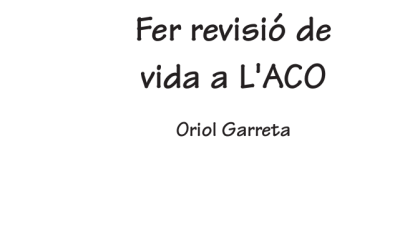 Hacer revisión de vida en ACO