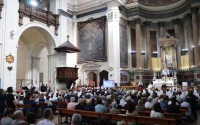 Los preferidos de Jesús, protagonistas en la visita del papa León a la parroquia de San Agustín