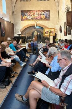 Plegaria en el monasterio de Sant Jeroni de la Murtra en el inicio de curso de la zona Besòs