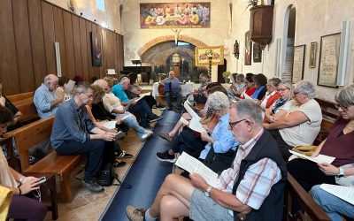 Plegaria en el monasterio de Sant Jeroni de la Murtra en el inicio de curso de la zona Besòs