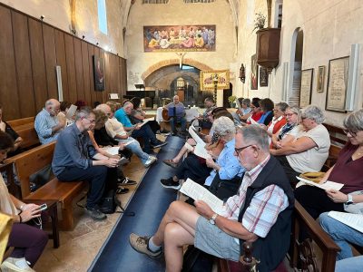 Plegaria en el monasterio de Sant Jeroni de la Murtra en el inicio de curso de la zona Besòs