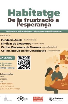 ACO organiza una mesa redonda sobre la vivienda, en Sabadell